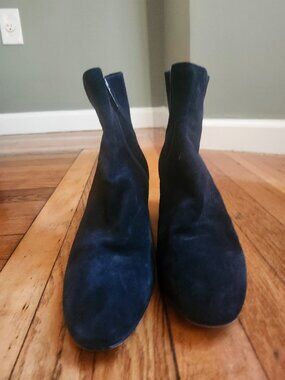 Aquatalia black suede ankle boots